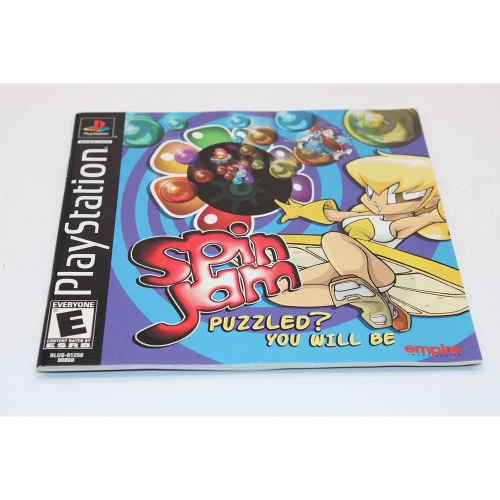 PS1 Spin Jam Puzzled? You Will Be (Sony PlayStation 1,  2000) CIB w/ Manual +Reg